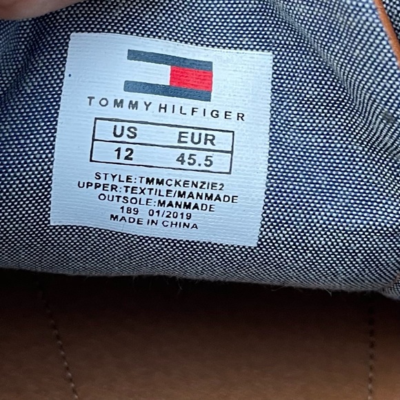 TOMMY HILFIGER MCKENZIE SHOES PINK MEN SIZE 12